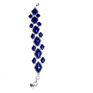 LUCKY BRAND Blue Stone and Silver Bracelet
